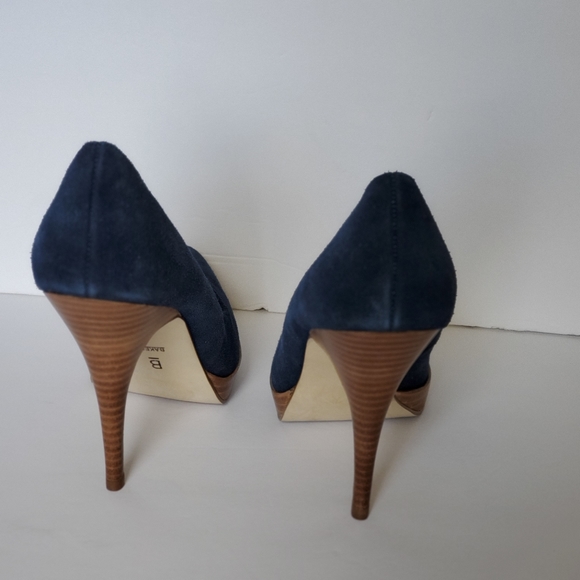 Suede Blue Heels - Picture 3 of 3